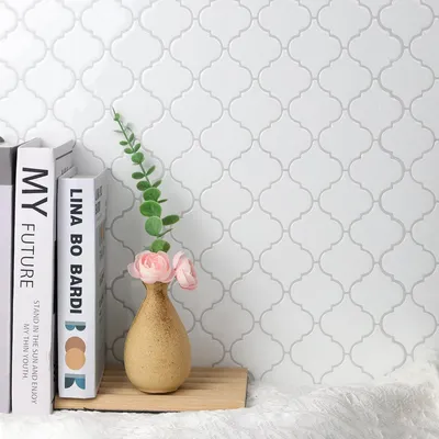 Zdjęcie produktu dla Samoprzylepne płytki ścienne 30 x 30 cm, 10 sztuk, biały, 3D, do kuchni