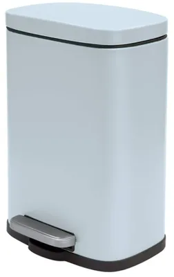 Produktbild von Spirella Treteimer Venedig - eisblau - 5 Liter - Metall - 21x30 cm - soft-close