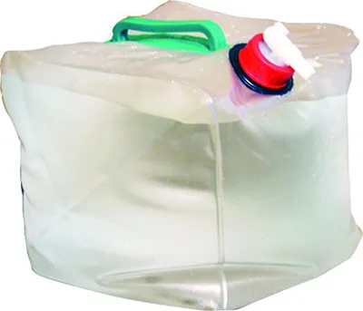 Produktbild von Robuster 10 Liter Wasserfaltkanister mit Zapfhahn und Tragegriff, faltbar