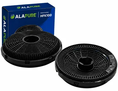 Image de Filtres à charbon actifs Alapure, compatibles avec les modèles Silverline AF 110 / AF110 (lot de 2)