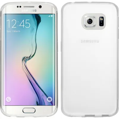 Produktbild von PhoneNatic Case kompatibel mit Samsung Galaxy S6 Edge - clear Silikon Hülle X-Style + flexible Folie