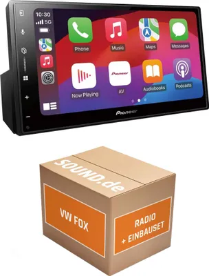 Produktbild von Autoradio Einbaupaket Pioneer SPH-DA77DAB passend für VW Fox (Typ 5Z) | Apple CarPlay Android Auto