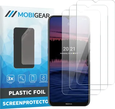 Produktbild von Mobigear  Nokia G20 Displayschutz Schutzfolie - Hüllenfreundlich (3er Pack)