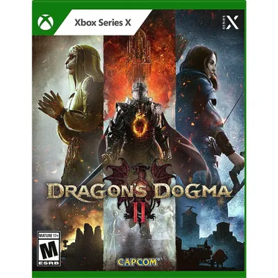 The image is a product shot of the video game Dragon's Dogma 2 for Xbox Series X.