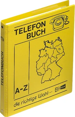 Produktbild von Telefonringbuch A5 PP gelb Packung mit 6 Stück
