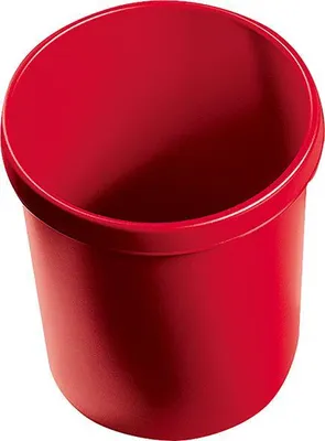 Image de Helit H6106225 Abfallbehälter Rund Kunststoff Rot (H6106225)