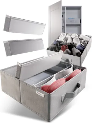 Produktbild von Aufbewahrungsboxen für Wäsche Schubladen Schrank Organizer 2er Set