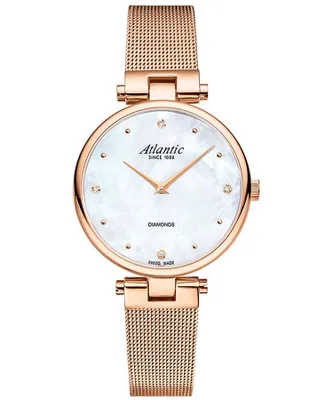 Obrázok produktu pre Uhr Atlantic Dámske ružové zlato atlantic-29044.44.07RMB