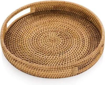 Productafbeelding van Famanu serveerplank, handgeweven - Rustieke decoratie - 35 cm