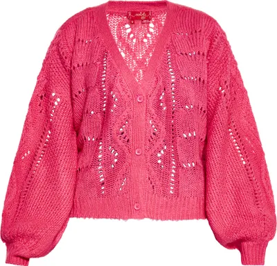 Produktbild von SWIRLY damen strickjacke - pink, S