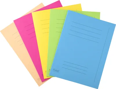 Produktbild von Exacompta 5x Pack 50 Aktendeckeln mit Index, RC, A4 , - sortiert - 435000E
