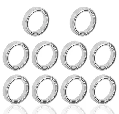 10x Rillenkugellager 6702ZZ, 15x21x4 mm, doppelt abgedichtet