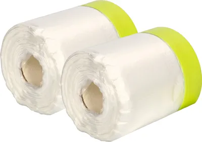 Produktbild von KOTARBAU® 2er Set Abdeckfolie mit Klebeband 85mm x 33m für Maler- und Renovierungsarbeiten