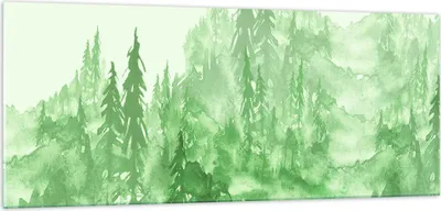 Produktbild von Bilder auf glas - Wald Baum Natur - 100x40cm - Glasbilder - Wandbilder - Kunstdruck - zum Aufhängen bereit - Wanddekoration aus Glas - Glas Bilder - Wandbild auf Glas - Einteilig - GAB100x40-4046
