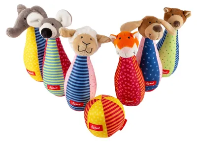 Produktbild von sigikid Baby Bowling Kegelspiel Baby- & Kleinkindspielzeug Motorikspielzeug Rass