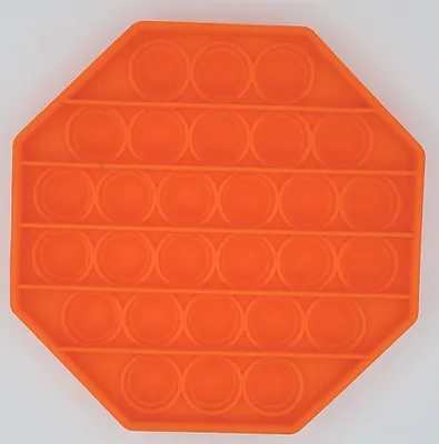 Produktbild von Push Pop It Pop Blase Sensorisches Zappeln Silikon Spielzeug Autismus Stressabbau Lernspielzeuge für Kinder - Orange Octagon
