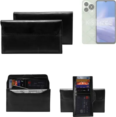 Produktbild von K-S-Trade Handy Hülle kompatibel mit Ulefone Note 19 Schutz Hülle Tasche Schutz Case Handytasche Kunstleder schwarz, 1x