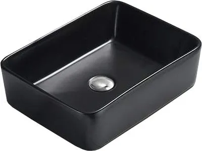 Image de Lavabo pour comptoir 48 x 37 cm noir mat (21314885)
