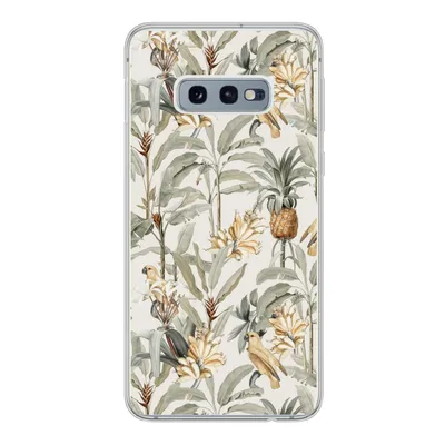 Produktbild von MuchoWow® Handyhülle Schutzhülle Hülle für Samsung Galaxy S10e Blume - Ananas - Tropisch Silikon Softcase Handy Hülle - Handy