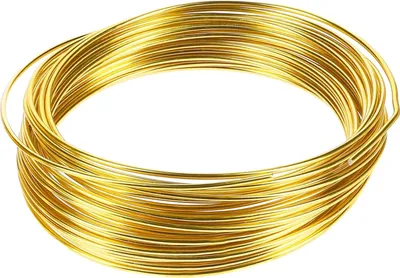 Zdjęcie produktu dla 10 metrów drutu rzemieślniczego 2 mm, drut jubilerski drut aluminiowy drut dekoracyjny drut aluminiowy drut nierdzewny w kolorze złotym
