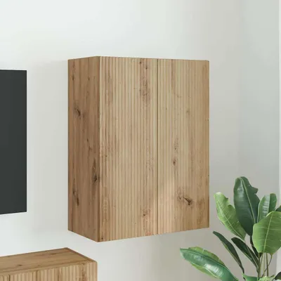 Produktbild von "Schlussverkauf" TV-Wandschrank moderne - Wand Hängeboard - für das Wohnzimmer - Weiß 59,5x31x60 cm Holzwerkstoff  C14702