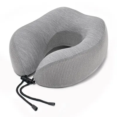 Produktbild von Nackenkissen Orthopädisch Seitenschläfer Nackenkissen Flugzeug Reisenackenkissen 29x26x4 cm,(grau)