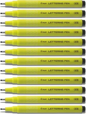Produktbild von Pilot Fineliner Lettering Pen 2.0 - 12er-Set schwarz