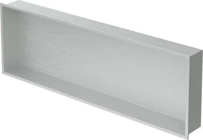 Produktbild von LuxeBath Wandnische aus Edelstahl, 90x30x10 cm, Silber, Duschnische mit Rahmen, Befliesbare Nische für Badutensilien, Duschablage, Duschregal