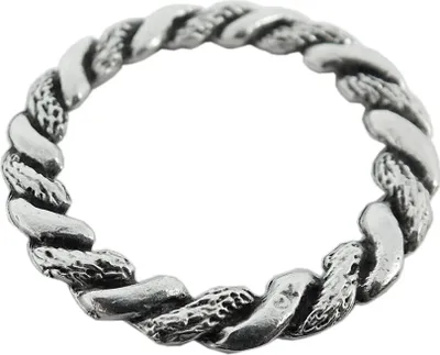 Produktbild von Anhänger Kranz Ring Messing versilbert im Used Look Minott 27989