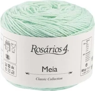 Produktbild von Rosários 4 Meia 18 Water Green Strickgarn