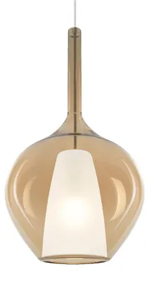 Produktbild von Ideal Lux Pendelleuchte 1x E27 bernsteinfarben IP20 KALIQUE 359526