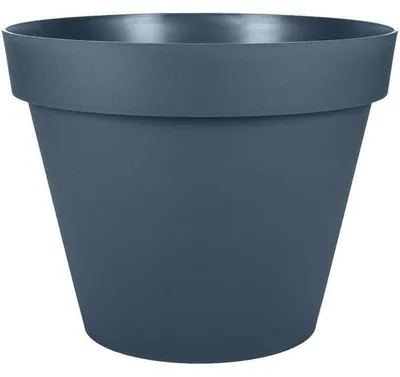 Produktbild von EDA Toscane Pflanzkübel rund Bleu Jean, Ø 60 cm, 76 L, matte Oberfläche, anti-UV & frostfest