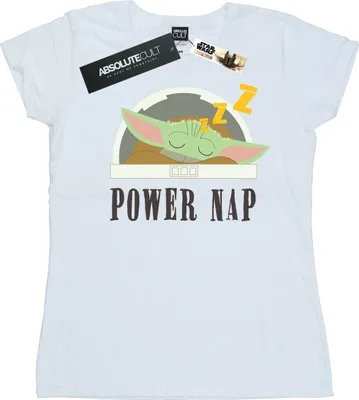 Produktbild von Star Wars - "The Mandalorian Power Nap Child" T-Shirt für Damen BI43072 (L) (Weiß)