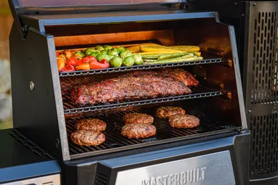 Obrázok produktu pre Masterbuilt Gravity Series, Skriňa, Čierna, Gravity Series 560 Digital Charcoal BBQ + Smoker, Masterbuilt, Obdĺžnikový, 2 kusov