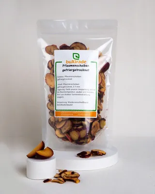 Produktbild von 2 kg Gefriergetrocknete Pflaumenscheiben | Pflaumen | Trockenfrüchte | buxtrade