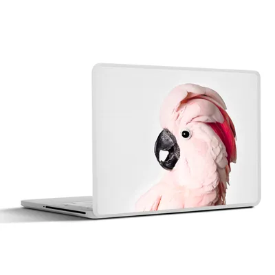 Produktbild von MuchoWow® Laptop Aufkleber Sticker Cover Kakadu - Rosa - Tiere - Natur 30x21 cm - Sticker für Laptop - Selbstklebend
