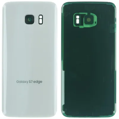 Produktbild von Samsung Galaxy S7 Edge (SM-G935F) Backcover + Kameraglas + Kleber, Weiß