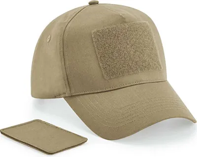 Produktbild von Beechfield B638 | Removable Patch 5 Panel Cap Baumwolle - Farbe: Desert Sand - Größe: One Size