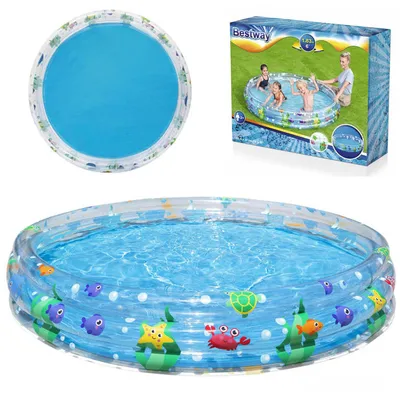 Obrázek produktu pro Bestway 51005, Nafukovací bazén, 480 l, Kulatý, 2 rok/roky, Vinyl, Vícebarevný