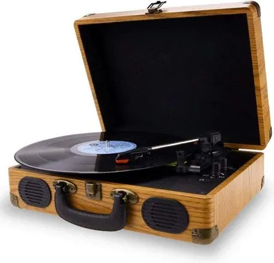 Obrázek produktu pro Bezdrátové gramofony – retro – vestavěný reproduktor – Bluetooth – pro všechny gramofony