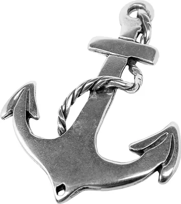 Produktbild von Minott Schmuck Anhänger | Anker aus Messing, versilbert 30683