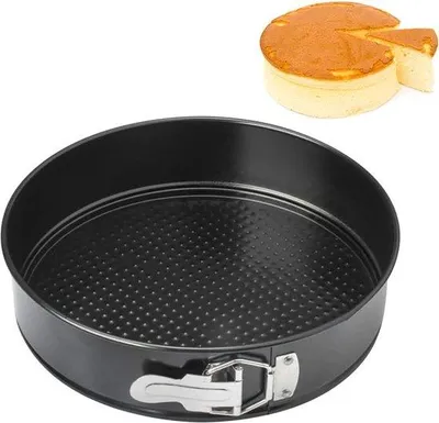 Productafbeelding van Springform pan rond 28 cm met anti-aanbaklaag, grote bakpan voor taart, quic