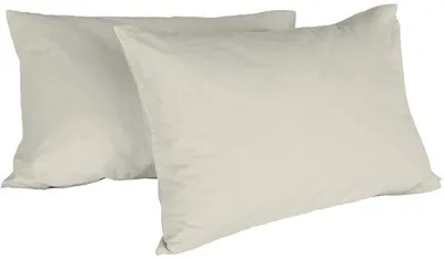 Zdjęcie produktu dla Ibenzoa® Premium – zestaw 2 poszewek na poduszki – 100% bawełna, kolor kremowy, 52 x 82 cm, miękkie i oddychające, łatwe w pielęgnacji