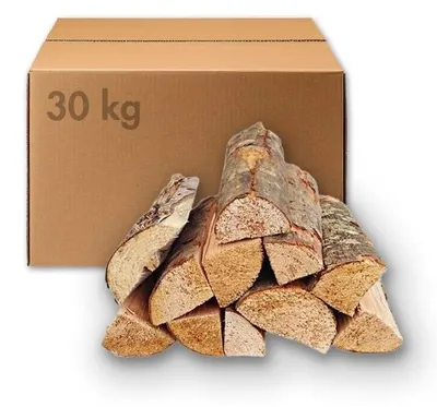 Produktbild von Kaminholz Mischholz 30 kg, Scheitlänge ca. 28-33 cm, Breite ca. 7-16 cm, Holzfeuchte max. 25%