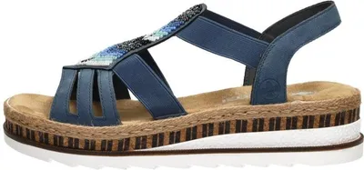 Produktbild von Rieker Sandalen Plat Sandalen Plat - Blauw - Maat 38