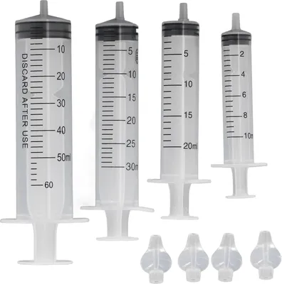 Immagine prodotto di 4 pezzi 10 ml 20 ml 30 ml 60 ml Siringa per neonati Detergente nasale Aspiratore nasale per bambini