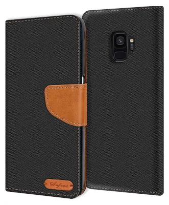 Zdjęcie produktu dla Pokrowiec na telefon komórkowy Samsung Galaxy S9 Etui Wallet Flip Etui ochronne Pokrowiec materiałowy