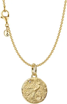 Pandora 21206 Damen-Schmuckset Kette mit Anhänger Schwalbe Goldfarben 1