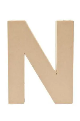 Immagine prodotto di Lettera "N" in cartapesta per l'artigianato idea creativa Rico Design