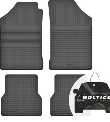 Image de Tapis en caoutchouc avec bordure Tapis de voiture en caoutchouc Tapis de voiture ajusté 4 pièces - convient à Renault Grand Mabus 2008-2012